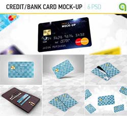信用卡/银行卡展示模型：Credit Bank Card Mock-Up